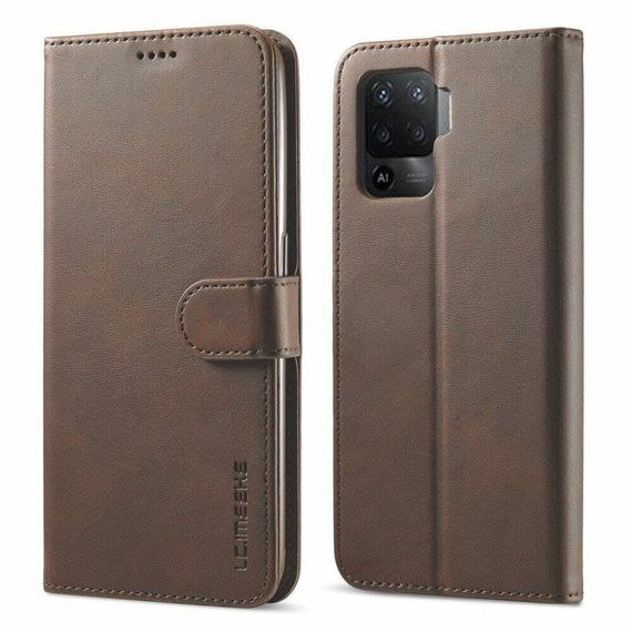 Чохол книжка iMeeke для Oppo Reno 5 Lite колір Коричневий | Зображення 3