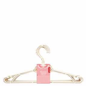 Набір вішалок для одягу дитячі 5шт біла троянда Алеана