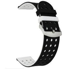 Подвійний ремінець з перфорацією для годинника Huawei Watch GT 2 / GT Active 46mm - Black&White