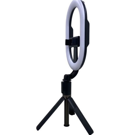 Монопод-штатив для селфі з кільцевою LED лампою Selfie Stick A8 телескопічний з пультом та Bluetooth | Зображення 2