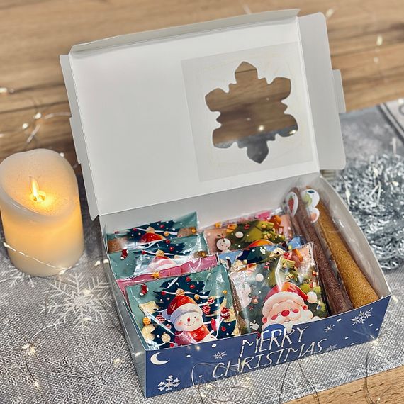 Подарунковий новорічний набір пастили «Тепло зимових свят» (три види пастили), 650 г | Зображення 2