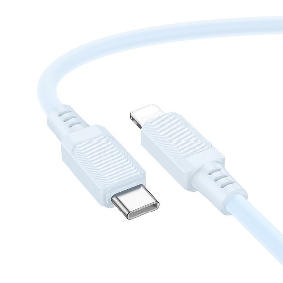 Дата кабель Borofone BX115 Lotto Type-C to Lightning 27W (1m) Blue | Зображення 1