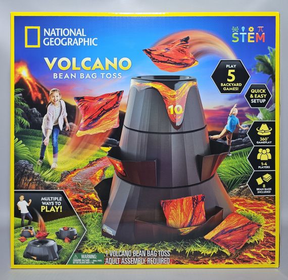 Развивающий набор для игры в корнхол Вулкан National Geographic Volcano Bean Bag Toss Backyard Game Set | Зображення 6