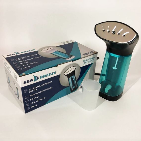 Відпарювач портативний SeaBreeze SB-002, компактний універсальний відпарювач. Колір: чорний | Зображення 7