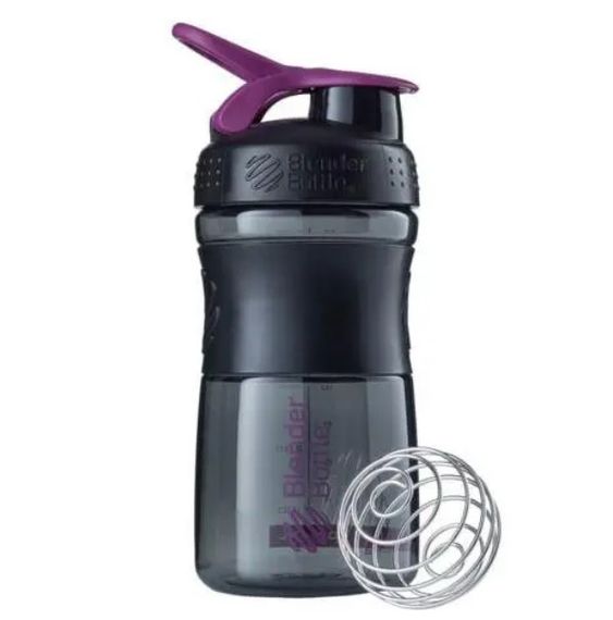 Шейкер спортивний BlenderBottle SportMixer Flip 20oz/590 мл Black/Plum (SM 20oz Black/Plum)
