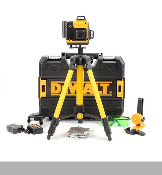 Лазерний нівелір 3D/4D з високою точністю і штативом XPRO 3.7V 5AH жовтий (46356-_1846)