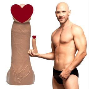 Фалоімітатор з мошонкою, реалістичний Fleshjack Guys JOHNNY SINS DILDO, бежевий, 24.8 х 4.8 см Sex Aura