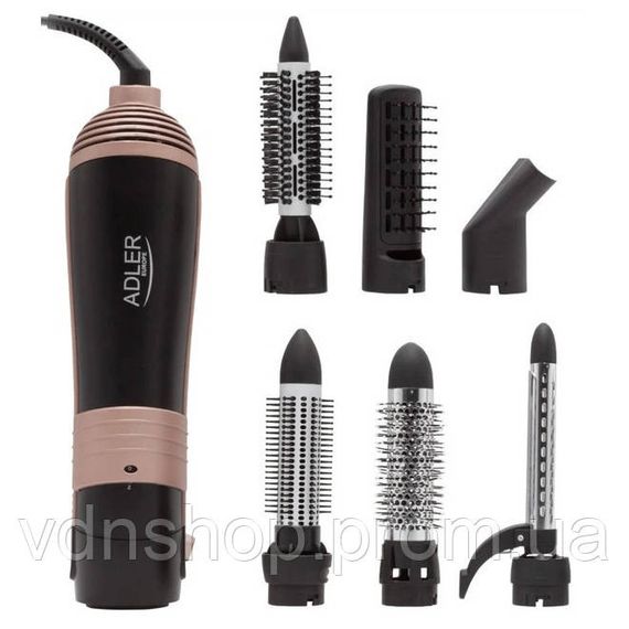 Функціональний професійний фен, Фен іонізований, Фен гребінець для об'єму Щітка для волосся UN-95 | Зображення 1