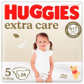 Подгузники Huggies Extra Care Size 5 (11-25 кг) 28 шт (5029053583150) - Топ Продаж!