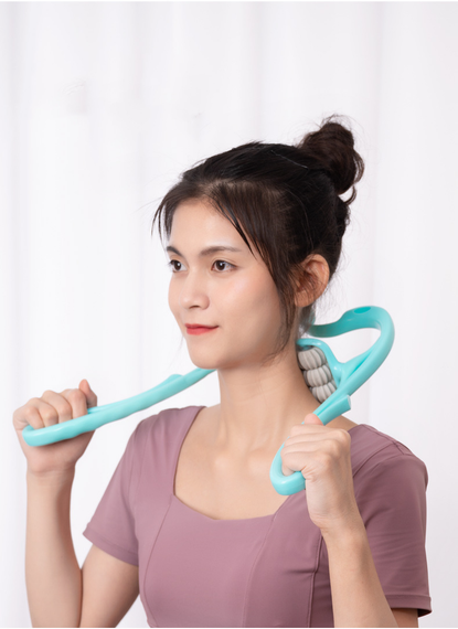 Масажер ручний для шиї 6-колісний Синій, Рожевий | Зображення 4