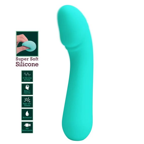 Вібромасажер для стимуляції точки G Pretty Love - Cetus Green, BI-014723-4 Sex Aura | Зображення 2