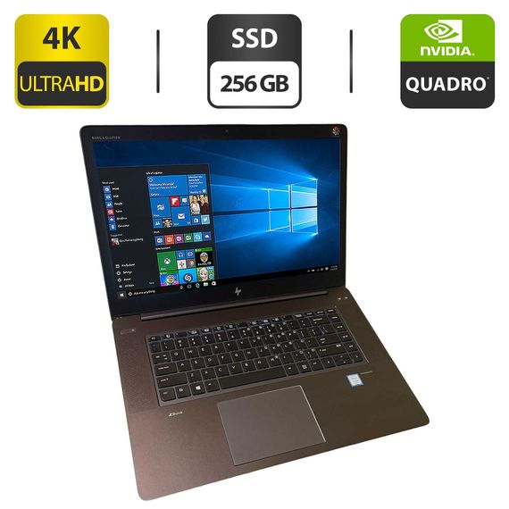 Мобильная рабочая станция HP ZBook Studio G3 / 15.6" (3840x2160) IPS / Intel Xeon E3-1505M v5 (4 (8) ядра по 2.8 - 3.7 GHz) / 16 GB DDR4 / 256 GB SSD / nVidia Quadro M1000M, 4 GB GDDR5, 128-bit / WebCam б/у