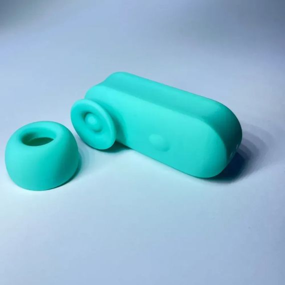 Вібростимулятор для клітора Passion Play у вигляді навушника, 8 режимів, бірюзовий Sex Aura | Зображення 3