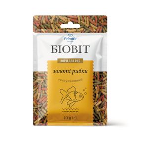 Корм Природа Біовіт Золоті рибки для риб сімейства коропових гранульований 10 г