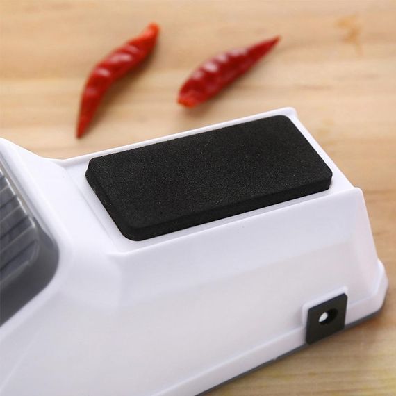 Електрична стругачка для ножів Electric Knife Sharpener від USB, Білий/професійна електроточилка/Ніжеточка | Зображення 5