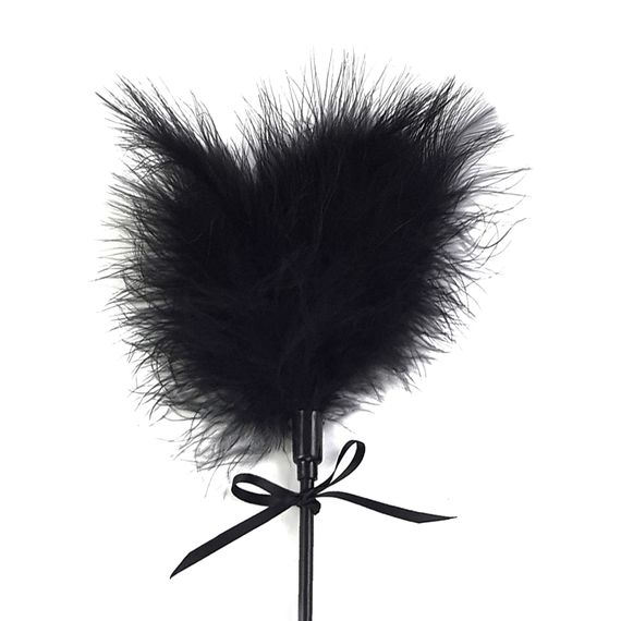 Лоскітка зі шльопалкою Піка Art of Sex – Puff Peak, чорна | Зображення 2