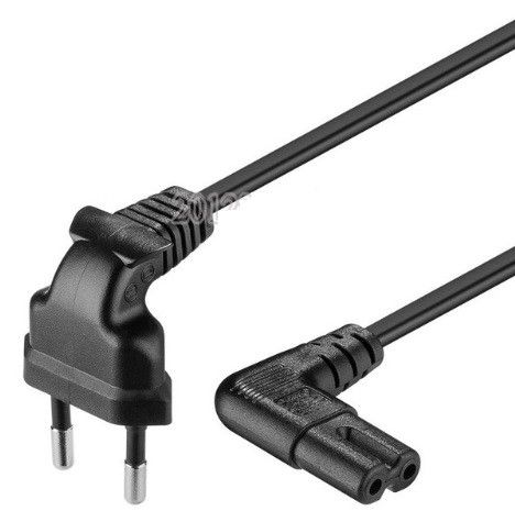 Кабель питания 1.2m, 0.5mm, PC-184/2 CEE7/16-C7 2 pin, Black