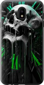 Чехол на Samsung Galaxy J4 2018 Череп-часы "4100u-1487-17620"