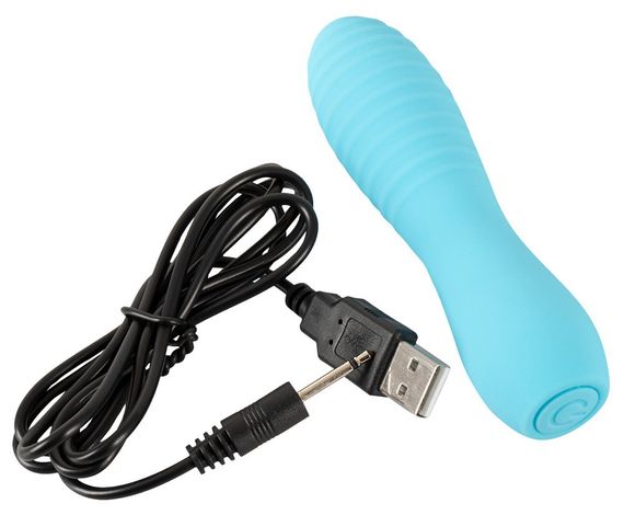 Міні-вібратор із рельєфом You2Toys Cuties 3, блакитний Sex Aura | Зображення 6