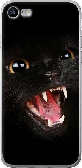 Чехол на iPhone SE 2020 Чёрная кошка "932u-2013-17620"