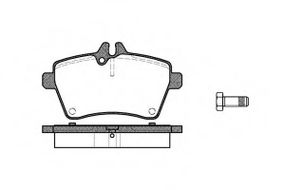 Колодка гальм. диск. MB A-CLASS (W169) 160-200 04-, B-CLASS (W245) 150-180 05 - передн. (вир-во REMS REMSA 114400 на MERCEDES-BENZ A-CLASS (W169)
