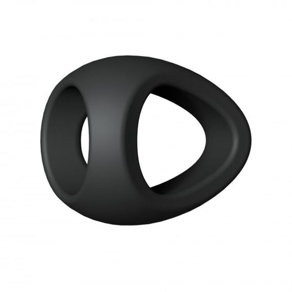 Эрекционное кольцо двойное Love To Love FLUX RING - BLACK ONYX | Зображення 1