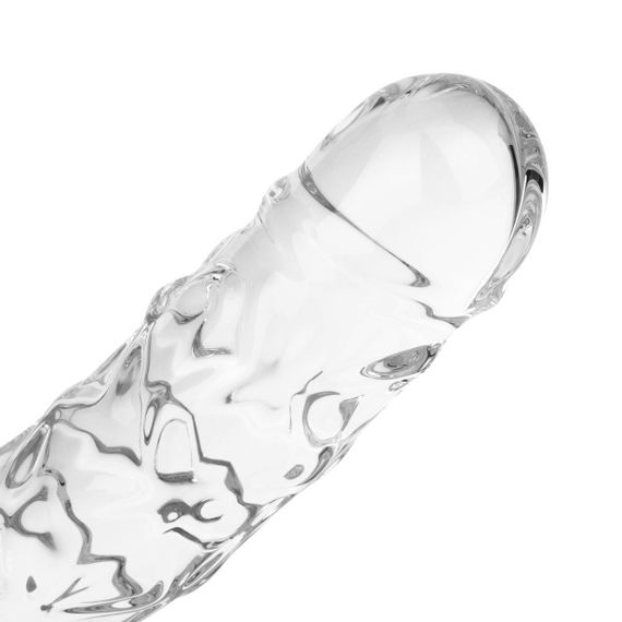 Стеклянный фаллоимитатор Gildo Textured Glass Dildo No. 36 Sex Aura | Зображення 7