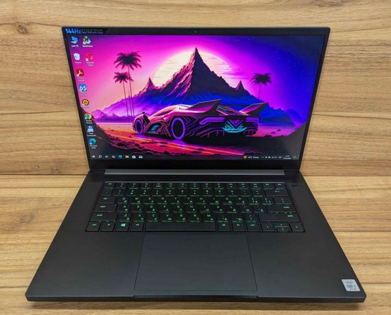 Ігровий ноутбук Razer Blade 15 Base RZ09-0328 / 15.6" (1920x1080) IPS / Intel Core i7-10750H (6 (12) ядер по 2.6 - 5.0 GHz) / 16 GB DDR4 / 512 GB SSD / nVidia GeForce RTX 2070, 8 GB GDDR6, 256-bit / WebCam / HDMI / Windows 10 б/в + Подарунок Миша / USB | Зображення 1