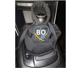 Чехол кофта Худи аксессуар на КПУ  Car Hoodie ВО тернопольская область черный подарок автомобилисту 10070