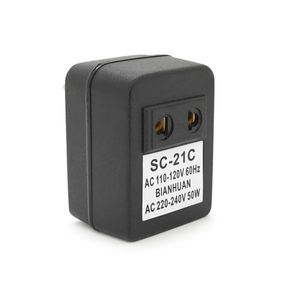 Перетворювач напруги трансформаторний 50W Input 110 V / Output 220V, + універсальна розетка + перехідник