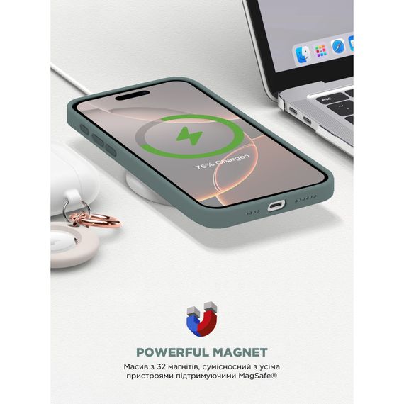 Чохол до мобільного телефона Armorstandart ICON2 MagSafe Apple iPhone 16 Pro Lake Green (ARM81318) | Зображення 8