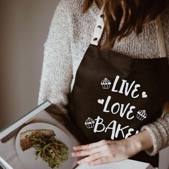 Фартух Live. Love. Bake (Чорний)