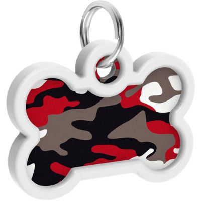 Адресник для животных WAUDOG Smart ID с QR паспортом "Камо серый", кость 40х28 мм (0640-0215) | Зображення 3