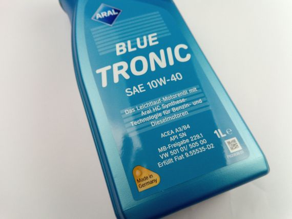 Олива моторна 10W-40 напівсинтетична ARAL Blue Tronic 1л (14F736) (20488) | Зображення 2