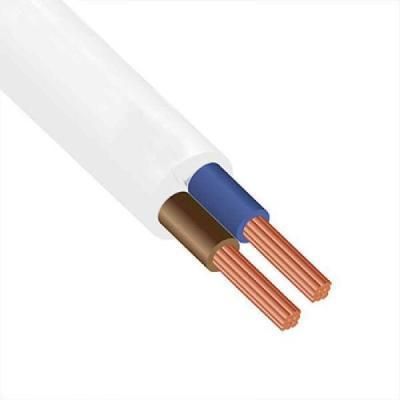 Кабель силовой ЗЗКМ 2х0.5 кв.мм гибкий, плоский, 100м (ШВВП 2x0,5 ECG)