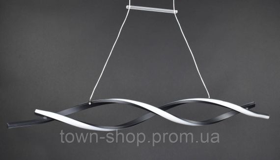 Люстра потолочная LED H20L-1200-bk-k Черный 25-100х14х120 см. | Зображення 4