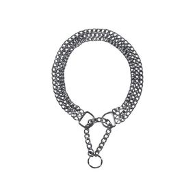 Нашийник-зашморг Trixie для собак потрійний хромований розмір L-XL 55 см/2,5 мм