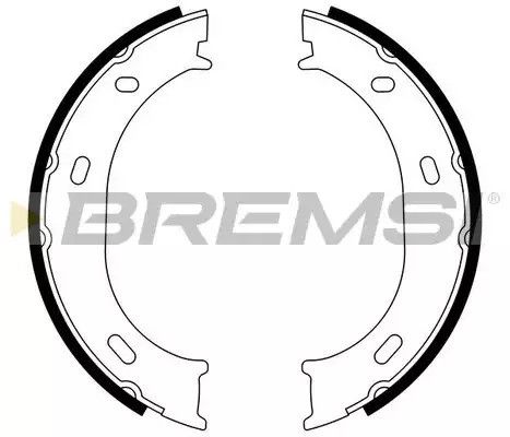 Колодки ручного гальма Sprinter 208-316/LT 35 96-06 (Bosch), Bremsi (GF0306) | Зображення 1