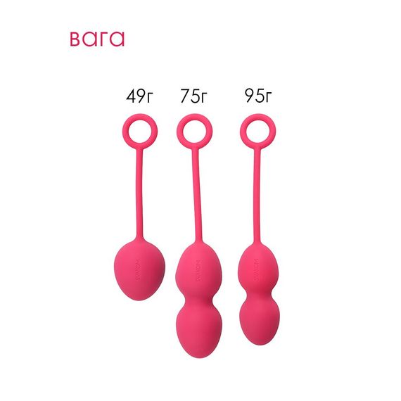 Набір вагінальних кульок зі зміщеним центром ваги Svakom Nova Plum Red | Зображення 2