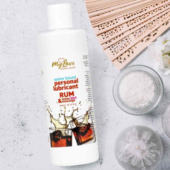 2в1 лубрикант та масажний гель - MyLove Aroma Series Intim&Massage Rum, 300 мл Sex Aura | Зображення 2