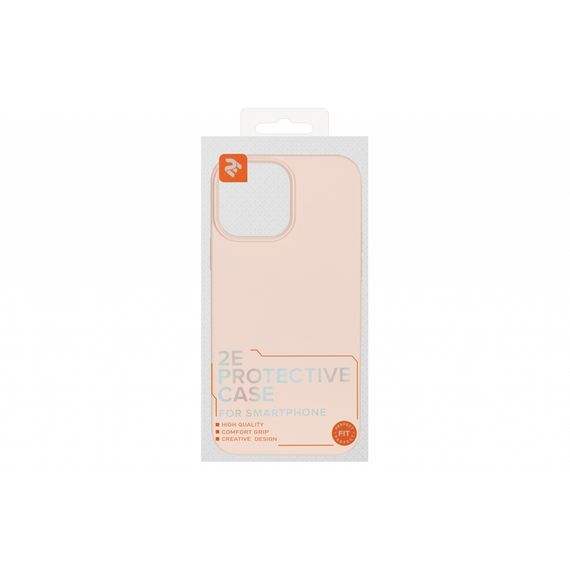 Чохол до мобільного телефона 2E Basic Apple iPhone 13 Pro Max , Liquid Silicone, Sand Pink (2E-IPH-13PRM-OCLS-RP) | Зображення 1