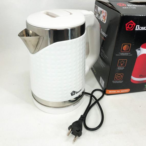 Електричний чайник з індикатором роботи Domotec MS-5027 2000 Вт 2.2 л, Чайник електричний для дому MJ-45 | Зображення 3
