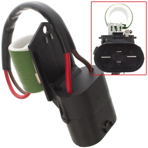 Opel ASTRA H TwinTop (05-10) 1.4 / 1.6 / 1.8 БЕНЗИН (04-14) резистор реостат вентилятора радіатора 4 контакти, Опель Астра | Зображення 1