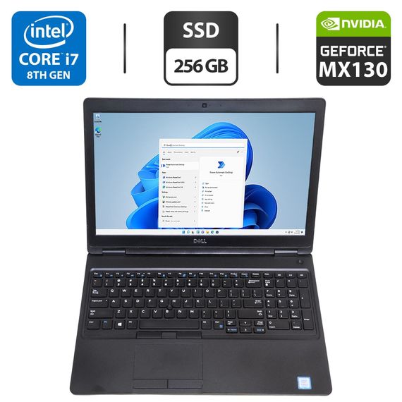 Ультрабук Dell Latitude 5590 / 15.6" (1920x1080) IPS / Intel Core i7-8665U (4 (8) ядра по 1.9 - 4.8 GHz) / 16 GB DDR4 / 256 GB SSD / nVidia GeForce MX130, 2 GB GDDR5, 64-bit / WebCam б/в