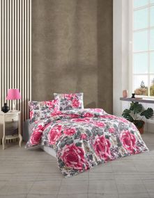 Комплект постільної білизни Kristal Ranforse 200×220 см Adel Pembe