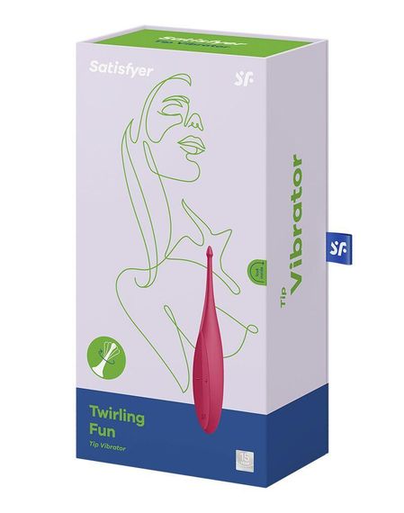 Вибратор для клитора Satisfyer Twirling Fun Poppy Red Sex Aura | Зображення 3