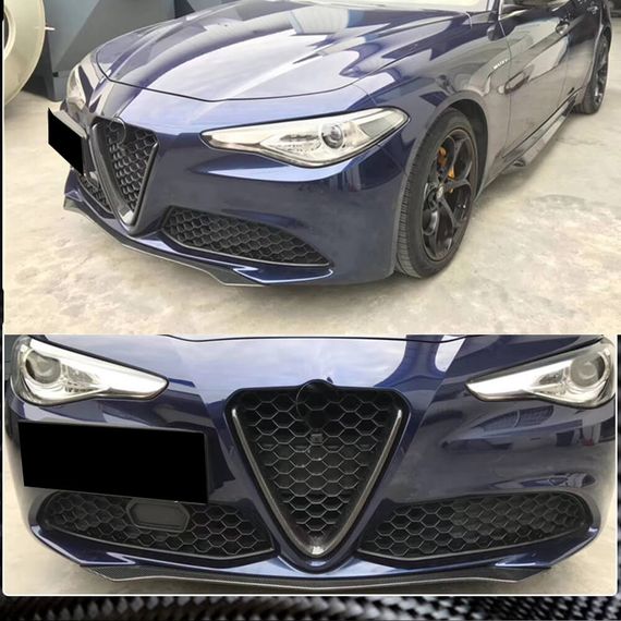 Накладка на решетку (для Base, Сухой карбон) для Alfa Romeo Giulia 2016-2022 гг | Зображення 2