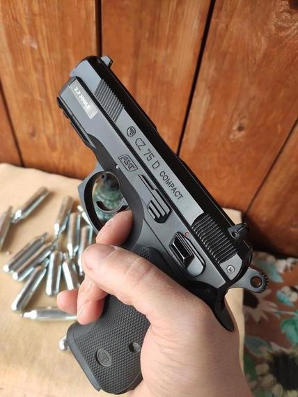 Пневматический пистолет ASG CZ 75D Compact BB кал.4.5 Пневматика Пневматическое оружие Пистолет пневматический | Зображення 2