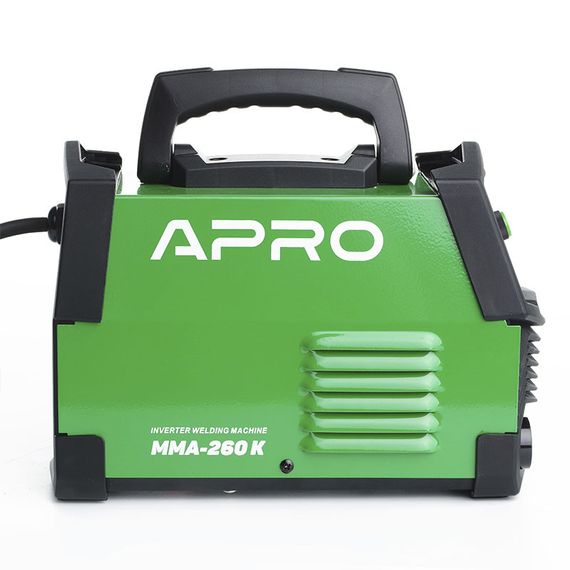 Сварочный аппарат инверторный APRO MMA-140 K, ел.4мм, + набор кабелей, кейс | Зображення 4