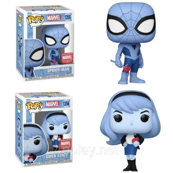 Коробка Фанко Поп Людина Павук Оригінал Funko Pop Marvel Collector Corps Spider-Man Blue Box 2XL | Зображення 2